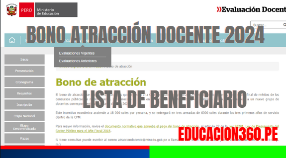 Bono de atracción docente 2024 Bono de atracción docente 2024