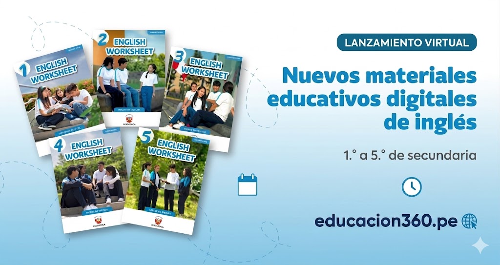 DOTACIÓN INGLES 2025 LIBROS MINEDU CON WORKBOOKS, TEACHER’S GUIDE + AUDIOS